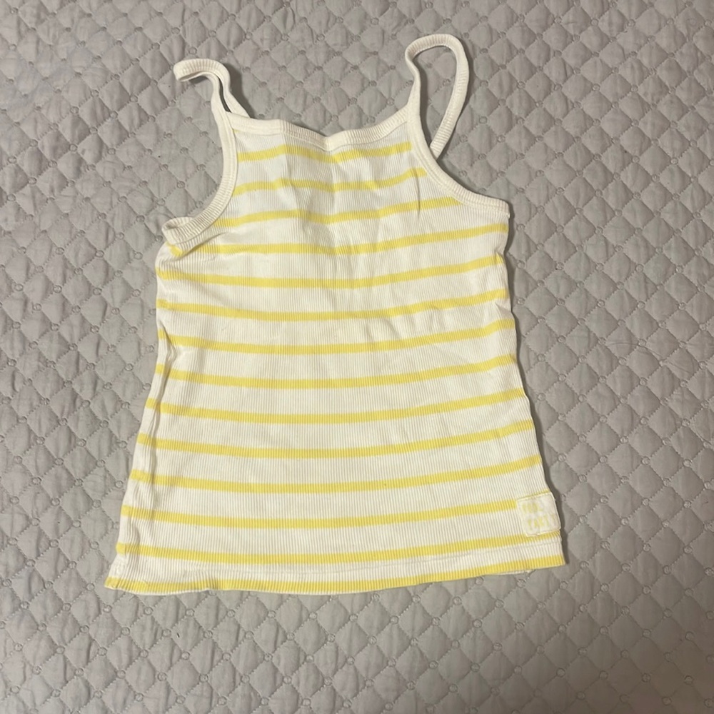 GirlS Yellow top with white